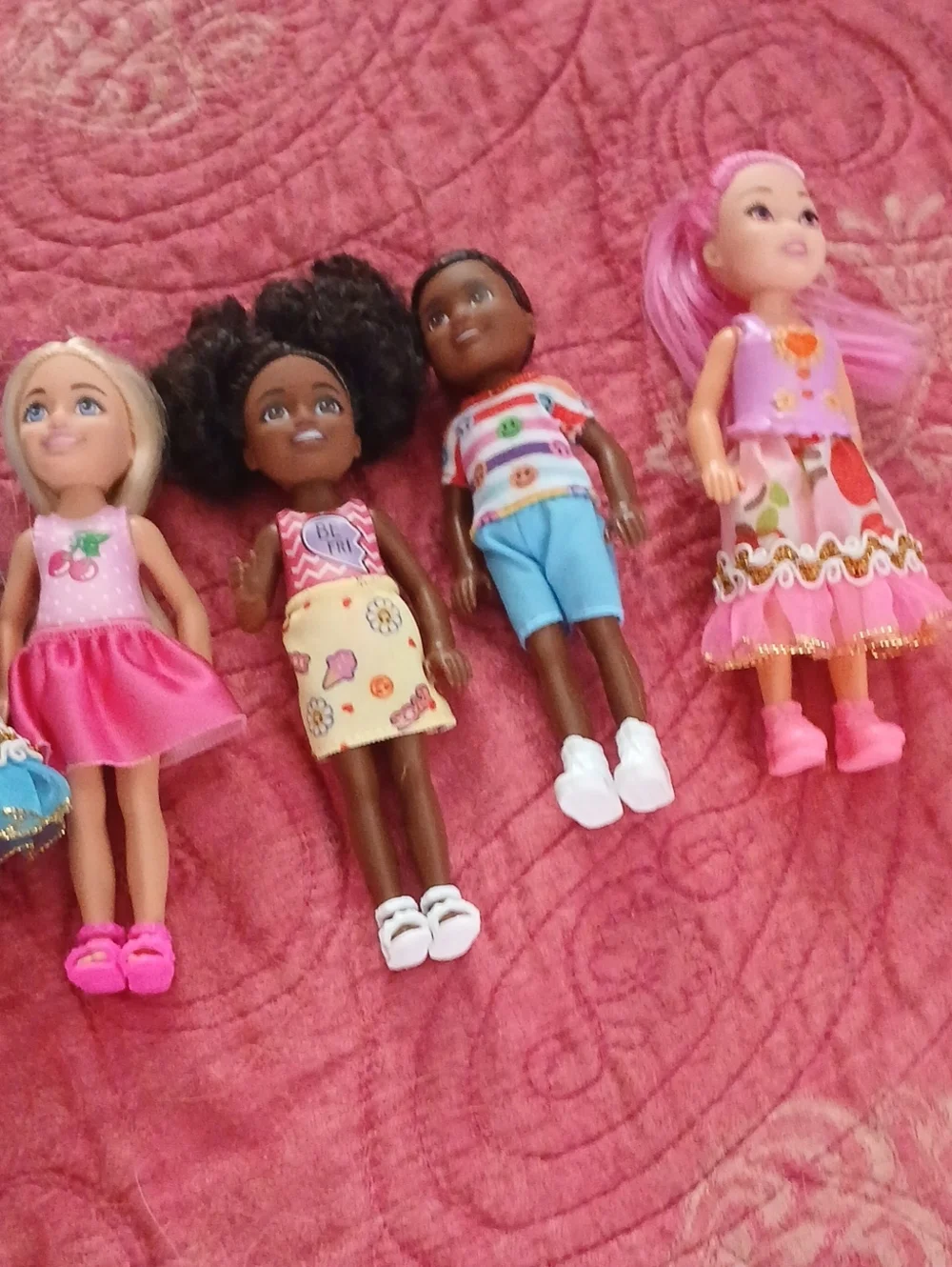 Chelsea Barbie Assorted Girls Fashion Dolls - Pink, Purple & Blue Mix